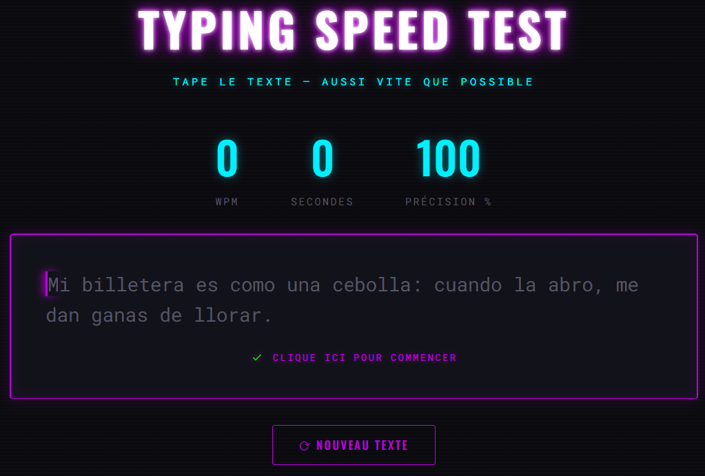 Typing Speed Test Preview